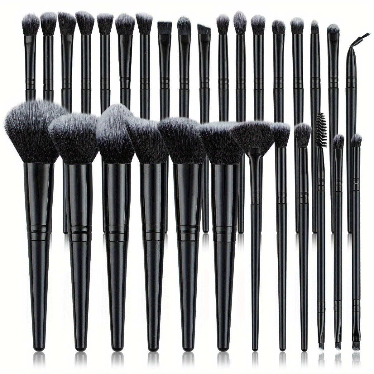 30pcs Makeup Brush Set, Soft Synthetic Brushes, Nylon Palm Brush, Suitable for All Skin Types, Foundation, Blush, Eyeshadow, Eyebrow Brush, Lip Brush, Professional and Beginner Set, Easy to Carry, No Fragrance Makeup Tools